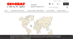 Desktop Screenshot of ksiegarnia-geograf.pl